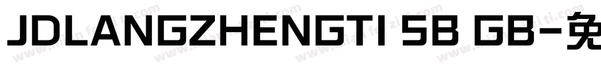JDLANGZHENGTI SB GB字体转换